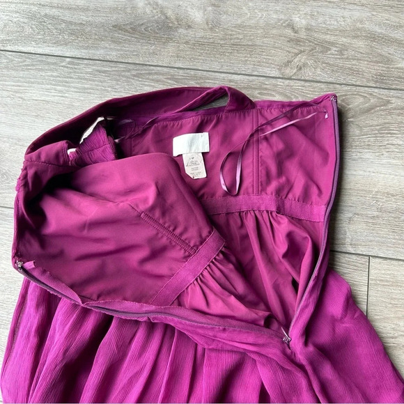 J.  Crew Kylie Pure Silk Bridesmaid Dress in Berry Red - Picture 10 of 15